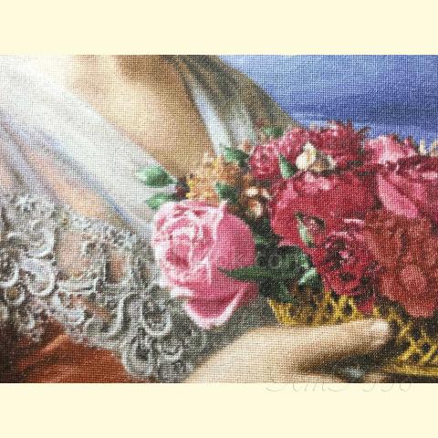 Вышивка  - ткань: Конгресс-страмин 24 ct, техника: петит-полукрест <br>Автор вышивки: Татьяна Федина (tatusha)