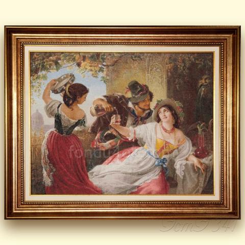 Оформленная вышивка  - ткань: Сетка 25 ct, техника: петит-полукрест в 2 нитки<br>Автор вышивки: Ольга Тарасова (olya_tarasova_1958)<!--:en-->Embroidery - fabric: Setka 25 ct, stitch type: petit<br>Author of the embroidery: Olga Tarasova (olya_tarasova_1958)