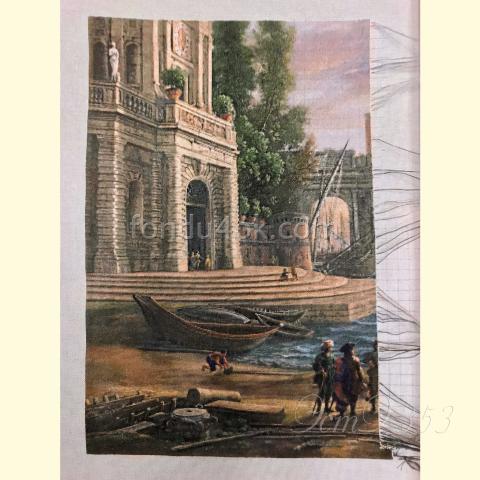 Вышивка  - ткань: Лугана 25 ct, техника: петит-полукрест<br>Автор вышивки: Эвелина Кедрова (Gigzi)