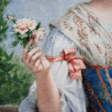 Вышивка  - ткань: Аида 18 ct, техника: крестик в 2 нитки<br>Автор вышивки: Ирина Лемзина