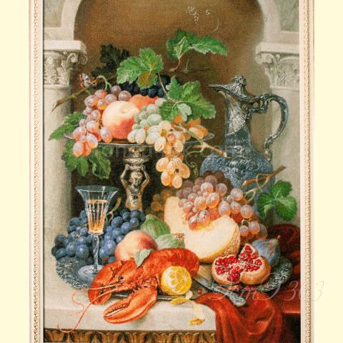 Вышивка  - ткань: конгресс страмин 24 ct, техника: петит-полукрест <br>Автор вышивки: Лариса Якубова