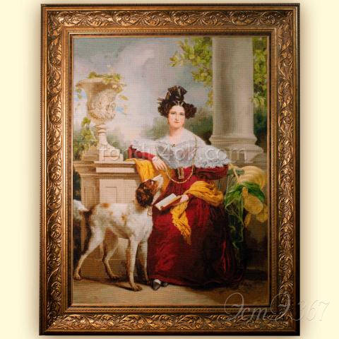 Оформленная вышивка  - ткань: Аида 18 ct, техника: крестик в 2 нитки<br>Автор вышивки: Лидия Вишнякова