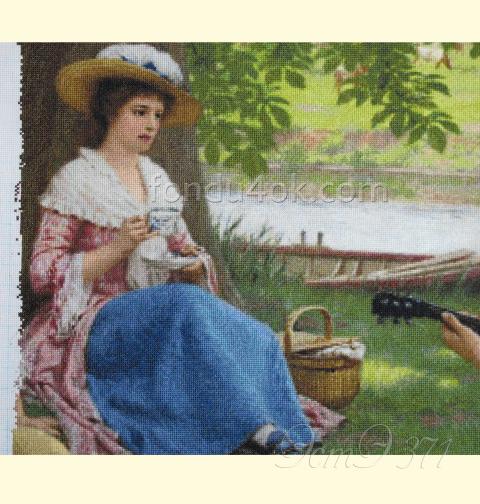 Вышивка  - ткань: Аида 18 ct, техника: крестик в 2 нитки<br>Автор вышивки: Лариса Бекряшева (ЛаВи)