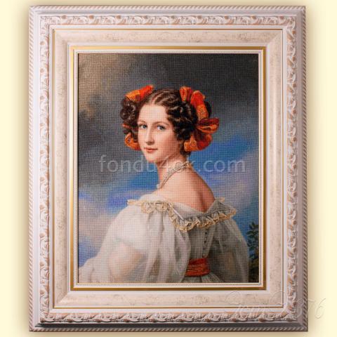 Вышивка в оформлении  - ткань: Аида 20 ct, техника: крестик<br>Автор вышивки: Алла Доменко