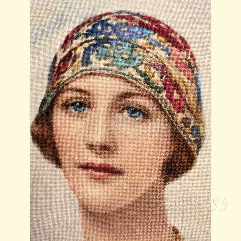 Вышивка  - ткань: Конгресс-страмин 24 ct, техника: петит-полукрест <br>Автор вышивки: Елена Чекункова