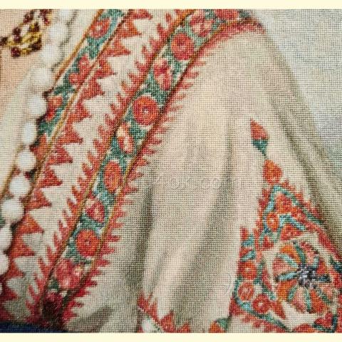 Вышивка  - ткань: Конгресс-страмин 24 ct, техника: петит-полукрест <br>Автор вышивки: Елена Чекункова