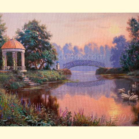 Вышивка  - ткань: Аида 20 ct, техника: крестик в 2 нитки <br>Автор вышивки: Ольга Гаганичева (kukuruzina)