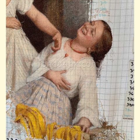Вышивка  - ткань: Конгресс-страмин 24 ct, техника: петит-полукрест <br>Автор вышивки: Светлана Кокоева (skhugaeva)