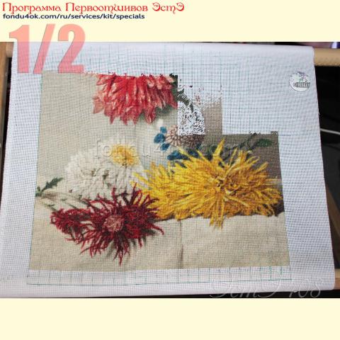 Вышивка  - ткань: Лугана 25 ct, техника: петит-полукрест<br>Автор вышивки: Маргарита Капустина<br>Программа Первоотшивов 2022, приз 1/2 работы