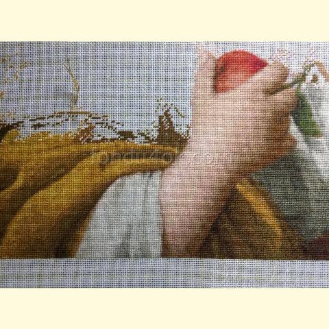 Вышивка  - ткань: Cетка 25 ct, техника: петит-полукрест <br>Автор вышивки: Татьяна Федина (tatusha)