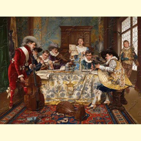 Оригинал схемы - отредактированная репродукция картины