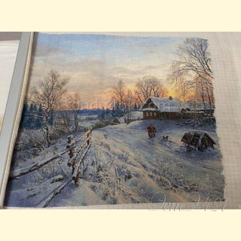 Вышивка  - ткань: Страмин 24 ct, техника: петит-полукрест <br>Автор вышивки: Лариса Якубова (fatima7aminna)