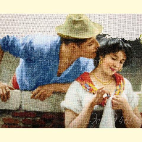 Вышивка  - ткань: Конгресс Страмин 24 ct, техника: петит-поинт <br>Автор вышивки: Ирина Прусова