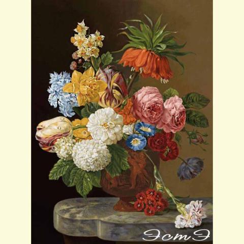 Скрин - компьютерное изображение схемы вышивки